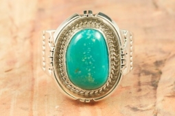 Genuine Pilot Mountain Turquoise Sterling Silver Ring